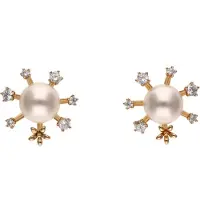 NAEMI Oorbellen goud / wit
