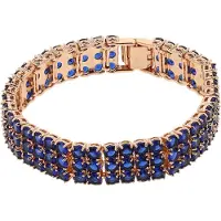 NAEMI Armband navy / goud