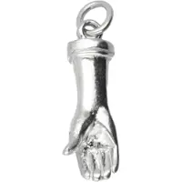 MOOYE ® - Collectie Zilveren Hand kettinghanger