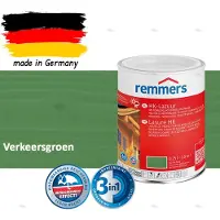 Remmers HK-Lazuur 3in1 Verkeersgroen 0,75L – Premium Houtbeschermingsbeits voor Buiten – Oplosmiddelhoudend – UV- & Vochtwerend – Impregneer, Grondlaag & Beits in Eén