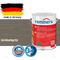 Remmers HK-Lazuur 3in1 Zeildoekgrijs 2,5L – Premium Houtbeschermingsbeits voor Buiten – Oplosmiddelhoudend – UV- & Vochtwerend – Impregneer, Grondlaag & Beits in Eén