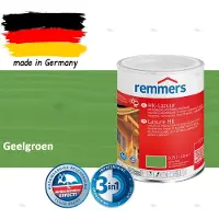 Remmers HK-Lazuur 3in1 Geelgroen 0,75L – Premium Houtbeschermingsbeits voor Buiten – Oplosmiddelhoudend – UV- & Vochtwerend – Impregneer, Grondlaag & Beits in Eén