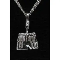 MOOYE ® - Collectie Zilveren Korte broek hanger én bedel