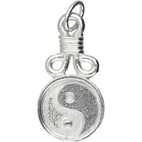 MOOYE ® - Collectie Zilveren Yin Yang kettinghanger