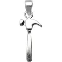 MOOYE ® - Collectie Zilveren Hamer glad kettinghanger