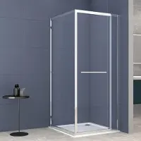 Badstuber Tono douchecabine met schuifdeur 80x80cm chroom