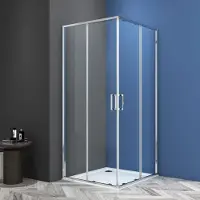 Badstuber Onda douchecabine 80x80cm chroom