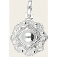 MOOYE ® - Collectie Zilveren Zeeuwse knop knoop 14 mm. ketting hanger