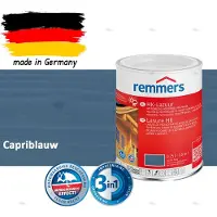 Remmers HK-Lazuur 3in1 Capriblauw 0,75L – Premium Houtbeschermingsbeits voor Buiten – Oplosmiddelhoudend – UV- & Vochtwerend – Impregneer, Grondlaag & Beits in Eén