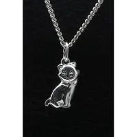 MOOYE ® - Collectie Zilveren Poes ketting hanger - 2