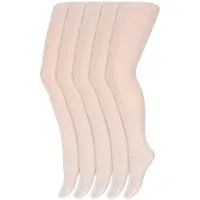 Yellow moon Kinderpanty's | 40 denier | Merk: | Maat: 98 t/m 176 | Kleur: Wit | 5 Paar