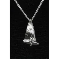 MOOYE ® - Collectie Zilveren Zeilboot Laser ketting hanger