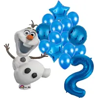 Amscan Olaf Frozen ballon set - 58x104cm - Folie Ballon - Olaf - Frozen - Themafeest - 2 jaar - Verjaardag - Ballonnen - Versiering - Helium ballon