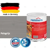 Remmers HK-Lazuur 3in1 Pelsgrijs 0,75L – Premium Houtbeschermingsbeits voor Buiten – Oplosmiddelhoudend – UV- & Vochtwerend – Impregneer, Grondlaag & Beits in Eén