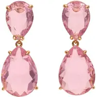 NAEMI Oorbellen goud / rosa