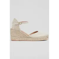 Lk bennett Cs Marissa Buckle Espadri Ecru Size: 37 | Espadrilles Outlet | Dames | Bruin