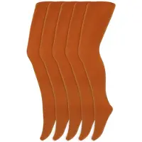 Yellow moon Meisjes panty's | 100 denier | Merk: | Maat: 98 t/m 176 | Kleur: Licht bruin | 5 Paar