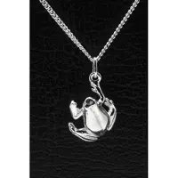MOOYE ® - Collectie Zilveren Kikker ketting hanger