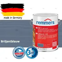Remmers HK-Lazuur 3in1 Briljantblauw 2,5L – Premium Houtbeschermingsbeits voor Buiten – Oplosmiddelhoudend – UV- & Vochtwerend – Impregneer, Grondlaag & Beits in Eén