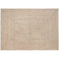 vidaXL - Vloerkleden - Natuurlijk - en - Wit - 240 - x - 340 - cm - Jute