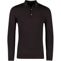 Cavallaro Napoli Bruine lange mouw polo merinowol