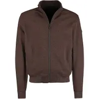 Baileys bruin effen vest normale fit katoen