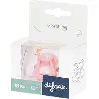 Difrax Fopspeen Natural 18m+ Soft Pink Deer 1 St Fopspeen