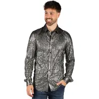 Coppens Blouse Disco King zilver | Maat Xxl |