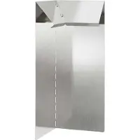 vidaXL Slakkenhekje 10 x 10 x 25 cm Roestvrij staal Zilver