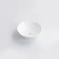 Qeramiq Dely Waskom - 40x40x15cm - rond - keramiek - glans wit SW1102401
