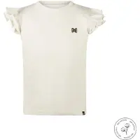 Koko Noko T-shirt ecru Meisjes Katoen Ronde hals Effen - maat 92