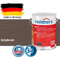 Remmers HK-Lazuur 3in1 Grijsbruin 2,5L – Premium Houtbeschermingsbeits voor Buiten – Oplosmiddelhoudend – UV- & Vochtwerend – Impregneer, Grondlaag & Beits in Eén