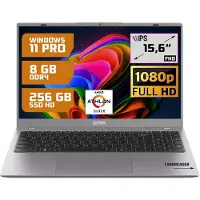 GMR Thuis, Office & Studie Laptop 15.6" FHD | 8GB / 256GB SSD | AMD Athlon Silver | Windows 11 Pro