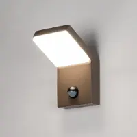Lumidora Wandlamp 75353 - Voor buiten - IVY - Ingebouwd LED - 12.0 Watt - 1000 Lumen - 2700 Kelvin - Bruin - Kunststof - Buitenlamp - IP54 - Met Sensor