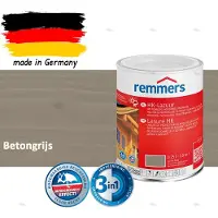 Remmers HK-Lazuur 3in1 Betongrijs 0,75L – Premium Houtbeschermingsbeits voor Buiten – Oplosmiddelhoudend – UV- & Vochtwerend – Impregneer, Grondlaag & Beits in Eén