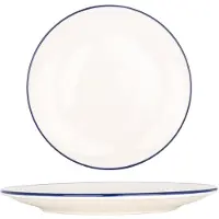 Bonna Dinerbord - Linea Blue - Porselein - 25 cm - set van 6