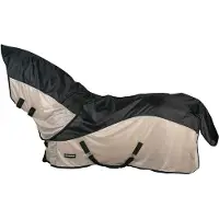 Horka - Combi Regen & Vliegendeken - Afneembare Hals - Navy Beige - Navy Beige - Maat 205