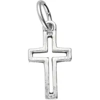 MOOYE ® - Collectie Zilveren Kruis open strak klein hanger