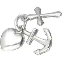 MOOYE ® - Collectie Zilveren geloof, hoop en liefde los kettinghanger
