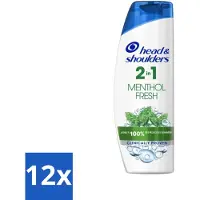 Head & shoulders 12 x - 2in1 Anti-Roos Shampoo & Conditioner - Menthol Fresh - 270 ml - Anti-Roos Shampoo - Roos Shampoo - Hoofdhuidverzorging - Haarverzorging - Menthol Fresh