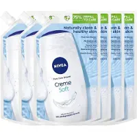 Nivea Pure Care Shower Creme Soft Refill 6 x 500 ml