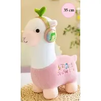 Alpaca knuffel - 35 cm - Roze - Pluche - Lama knuffel - 35cm