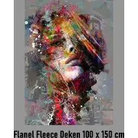 Allernieuwste.nl Zelfstandige Vrouw Flanel Fleece Plaid Deken - Superzachte Flanellen Pluche Deken Flannel - Abstract - Kleur - 100 x 150 cm