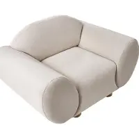 Beliani RINGEL - Fauteuil - Lichtbeige - Polyester
