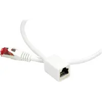 Alcasa electronik S/FTP CAT6 Gigabit netwerk verlengkabel / wit - 1 meter