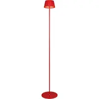 TRIO Oplaadbare vloerlamp Suarez rood