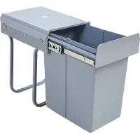 En.casa Inbouw prullenbak Froland 20 liter 34x26x42 cm grijs []