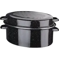 GSW Enameled steel casserole dish - - Daubiere Email - 32 cm - Oval - Induction