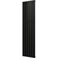 Plieger Cavallino Retto designradiator verticaal enkel middenaansluiting 1800x450mm 910W antraciet metallic