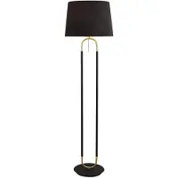 Searchlight Vloerlamp Jazz 161cm zwart met goud
